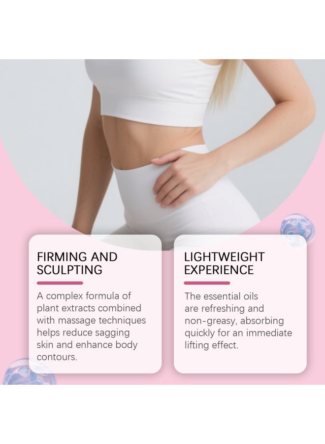 EELHOE Body Contouring Oil Deep Hydration Elasticity Skin Revitalization Lightweight Figure Enhancing Charm Care Oil - Image 2