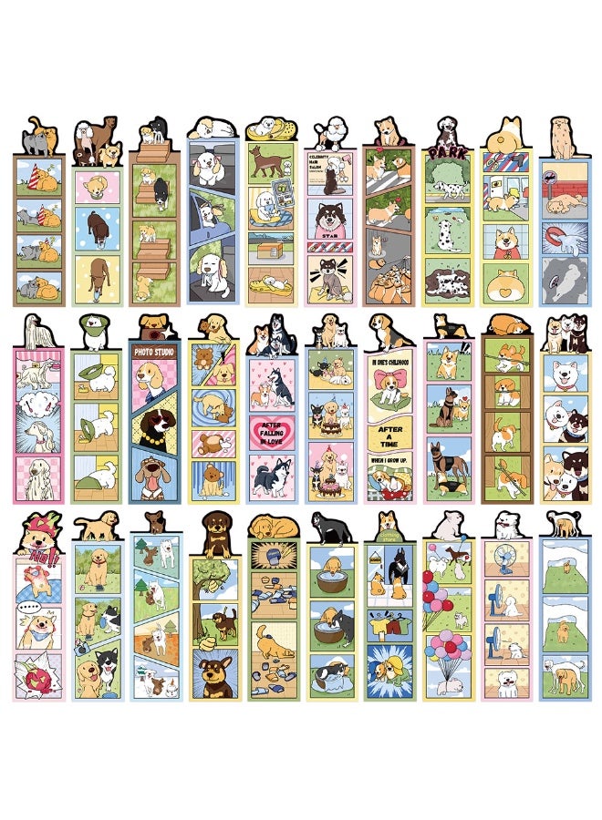 30PCS Bookmarks for Kid Cute Dog Bookmark Dog Party Favors Animal Book Lovers Classroom Reward - Image 1