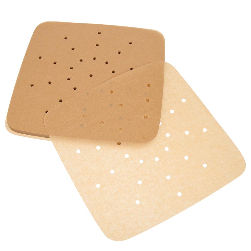 Unbleached Air Fryer Parchment Paper Liners 9 5 Inch Non Stick Disposable Baking Sheets - Image 2