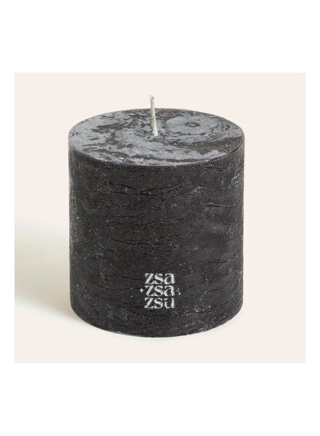Zsa Zsa Zsu Deurne Black Paraffin Candle 9x9x9 cm