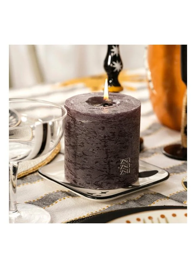 Zsa Zsa Zsu Deurne Black Paraffin Candle 9x9x9 cm