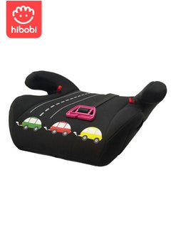 hibobi Car Seat Booster for Kids, Comfortable and Suitable for 4+ Years 22-36kg Kids, Black  - Image 1