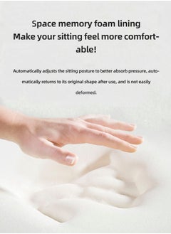hibobi Car Seat Booster for Kids, Comfortable and Suitable for 4+ Years 22-36kg Kids, Black  - Image 4