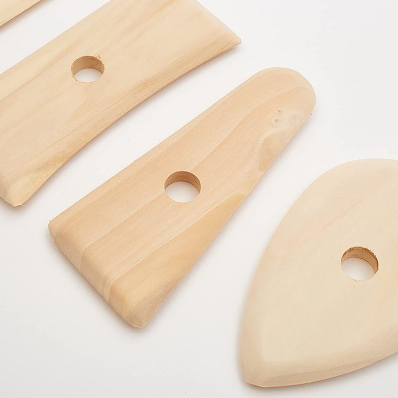 Luckam 5 قطع أدوات الطين، أدوات تقليم الطين للخزف لنحت قوالب الطين لوازم السيراميك - Image 4