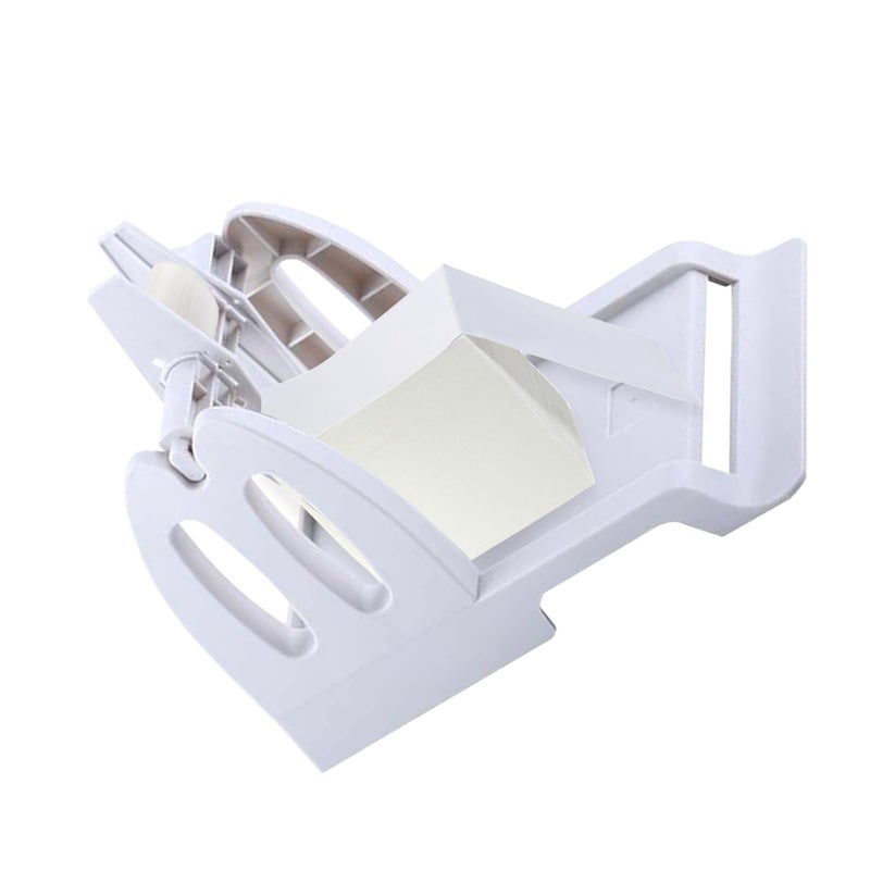 حامل طابعة الملصقات الحرارية لسطح المكتب الأسود 2 في 1 لفافات وموزع ملصقات مكدسة فانفولد مادة ABS متينة لملصقات الشحن - Image 3