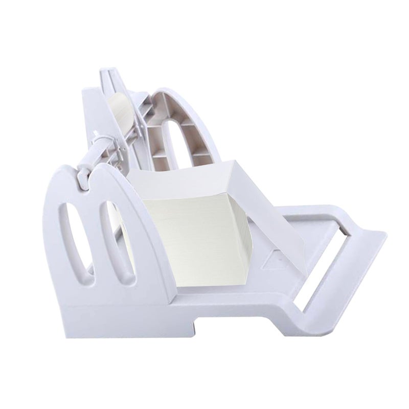 حامل طابعة الملصقات الحرارية لسطح المكتب الأسود 2 في 1 لفافات وموزع ملصقات مكدسة فانفولد مادة ABS متينة لملصقات الشحن - Image 5