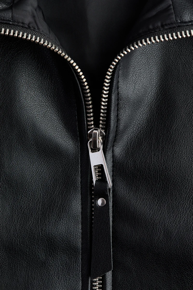 H&M  Coated funnel-collar jacket for Women | Best Price UAE