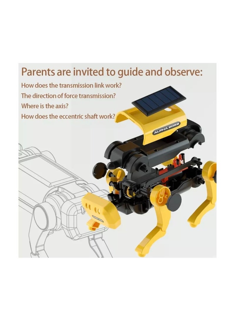 Solar Powered Electric and Mechanical Dog Robot Science Educational DIY Assembly Toys Kids Intellectual Development Gifts - Image 4
