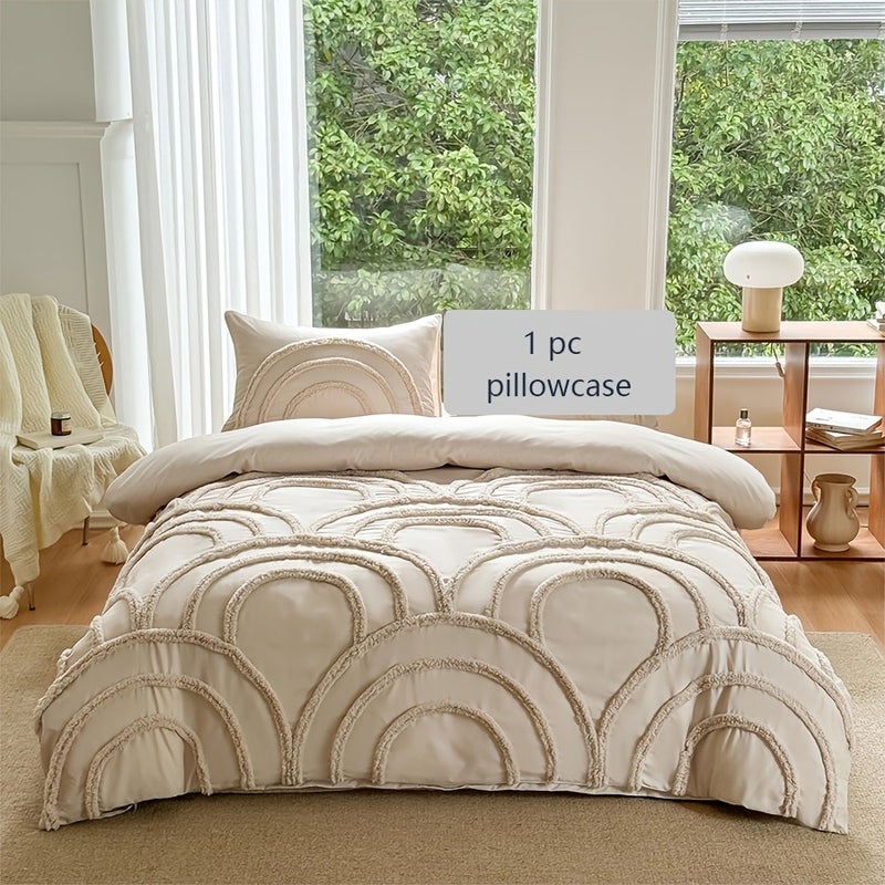 Gentle Style Light Luxury Three-dimensional Tufted Design Duvet Cover Set, Soft and Skin-friendly with a Premium Feel, Versatile Bedroom Bedding for Homestays and Home Use, Available in Multiple Colors and Sizes - Image 1