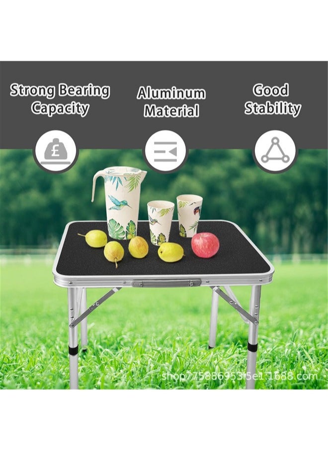 Denzoz Folding Trestle Outdoor Camping Table Aluminum Alloy Outdoor Folding Picnic Table Lightweight Trestle Outdoor Camping Table For BBQ Party  - Image 4