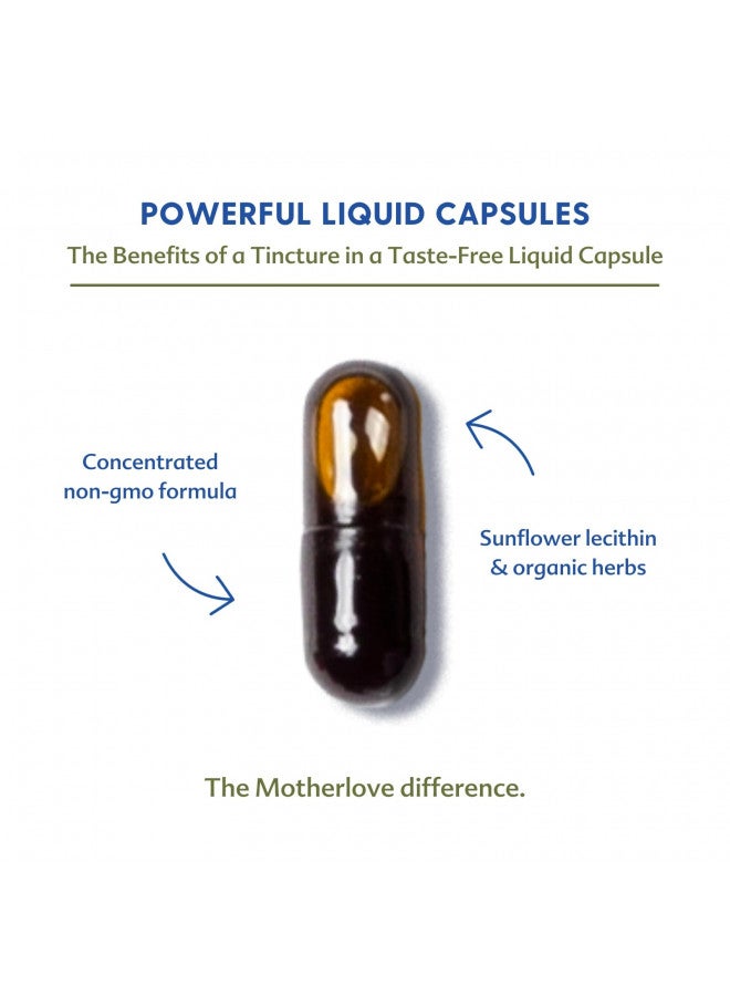 Motherlove Motherlove More Milk Special Blend (60 Liquid caps) Herbal Lactation Supplement w/Goats Rue to Build  Tissue & Support  Milk Supply Non-GMO, Organic Herbs, Vegan, Kosher, Soy-Free  - Image 3
