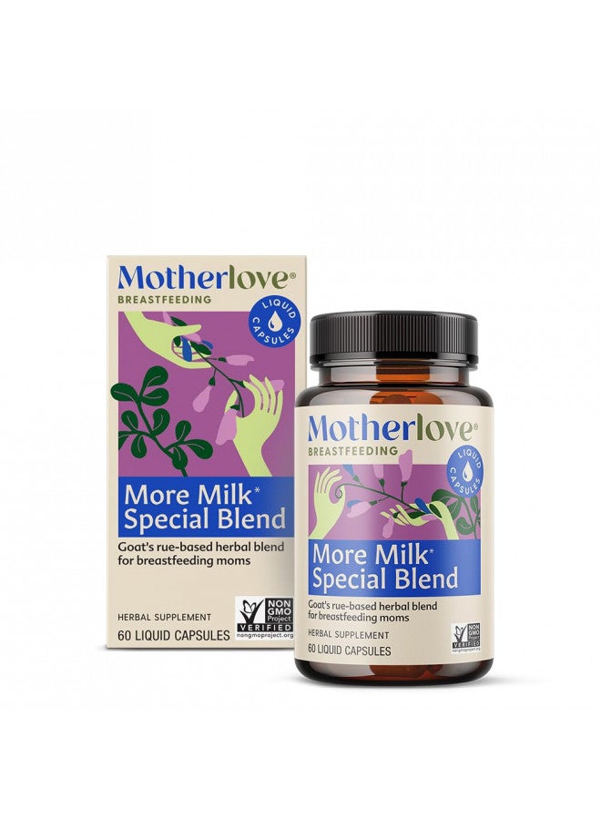 Motherlove Motherlove More Milk Special Blend (60 Liquid caps) Herbal Lactation Supplement w/Goats Rue to Build  Tissue & Support  Milk Supply Non-GMO, Organic Herbs, Vegan, Kosher, Soy-Free  - Image 2