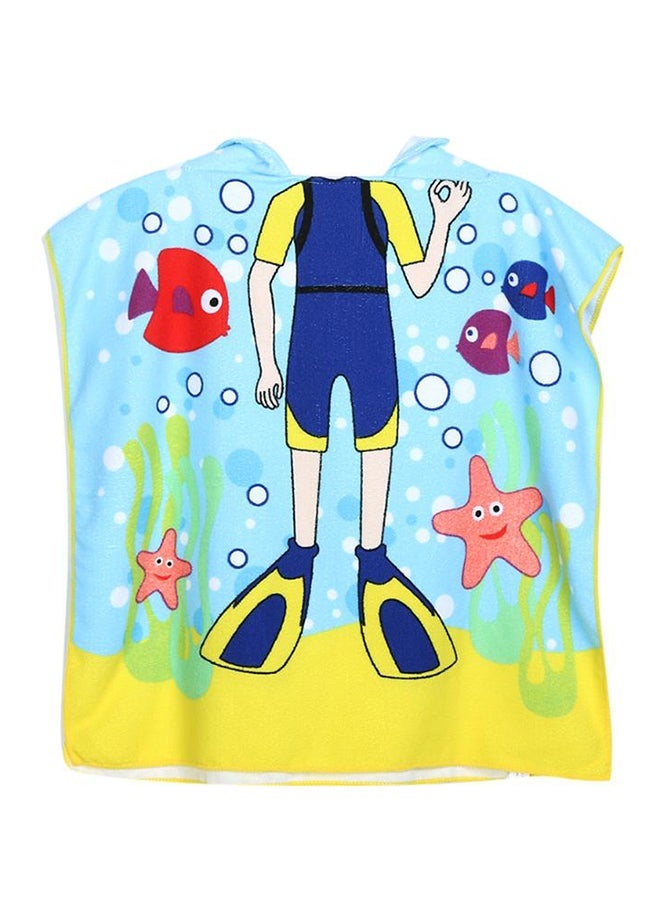 نيبمينينت Printed Hooded Baby Colourful Soft Cloak Microfiber Bath Towel For Kids - Image 1