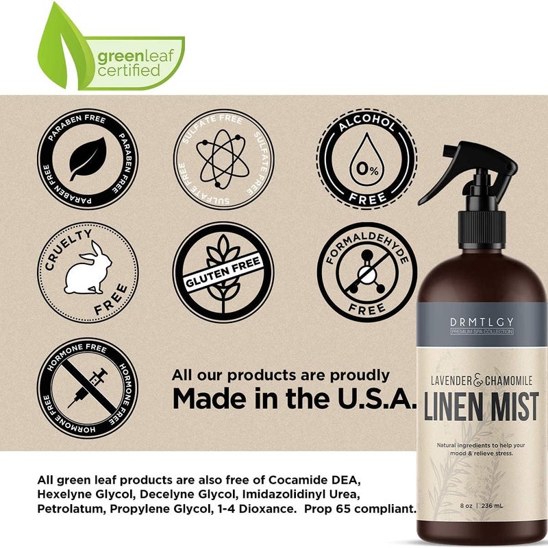 DRMTLGY Natural Green Tea Linen and Room Spray. Pure Essential Oils for a Pillow Spray, Linen Mist, and Fabric Spray. Aromatherapy Spray for Relaxation and Sleep. - Image 5