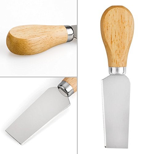 YXChome 4 Cheese Knives Set - Cheese Knife,Cheese Fork,Cheese Slicer,Butter Knife - Mini Premium Stainless Steel Cheese Knife Set - Cheese Knives for Charcuterie Board - Charcuterie Boards Accessories - Image 3