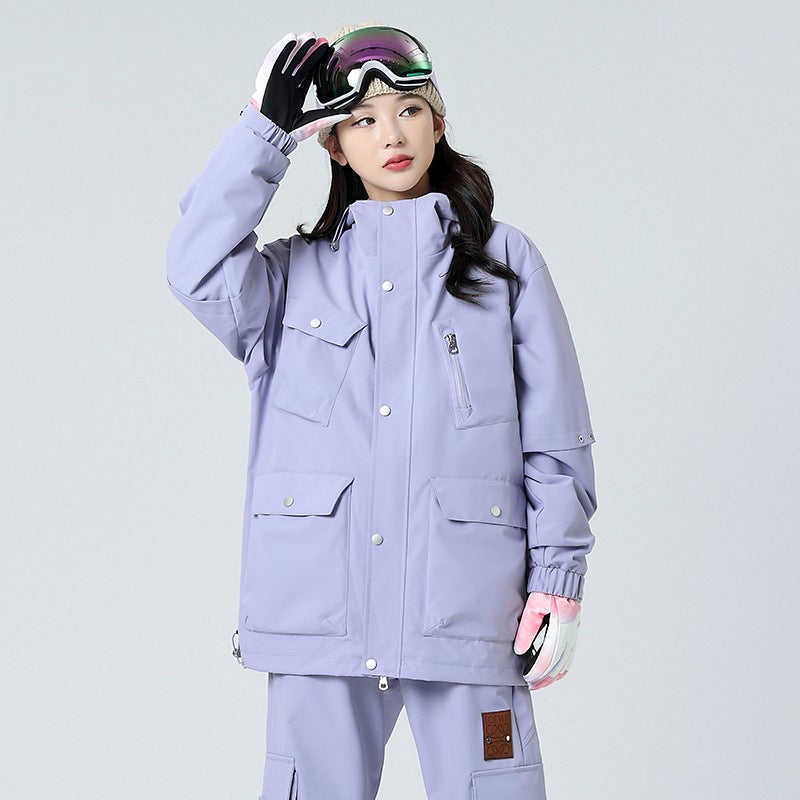 Charge Clothing Detachable Two-Piece Set Of Olympic Grain Velvet Liner For Men And Women Couples Olympic Grain Velvet Warm Down Jacket Three - Image 1