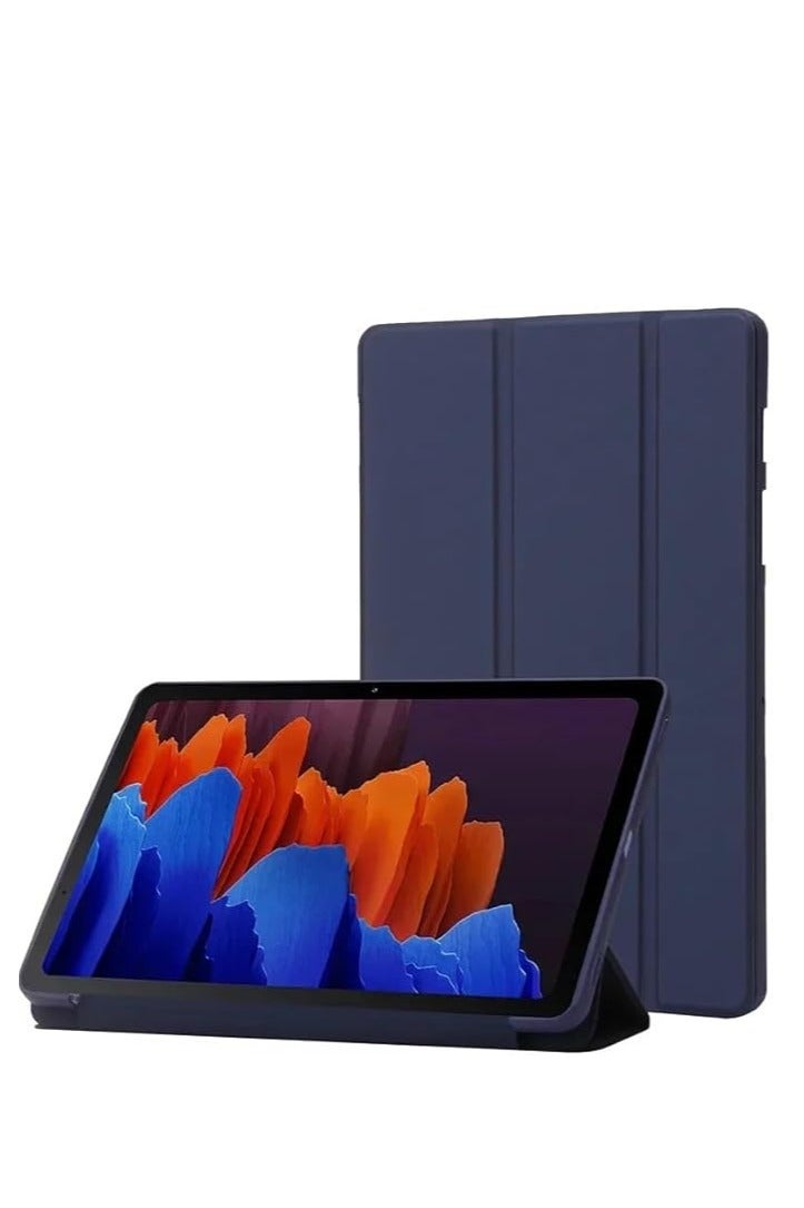 Compatible with Huawei Matepad 11.5"S Case Cover 2024 Full Coverage Leather PU Flip Case with Tri-Fold Stand Cover Rugged with Auto Sleep/Wake (Dark Blue, 11.5"s)