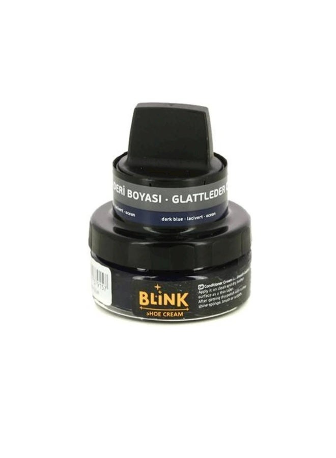 BLINK Shoe Cream – Black Leather Polish & Conditioner – Rich Color Restoration & Shine – 50 ml with Sponge Applicator - Image 1