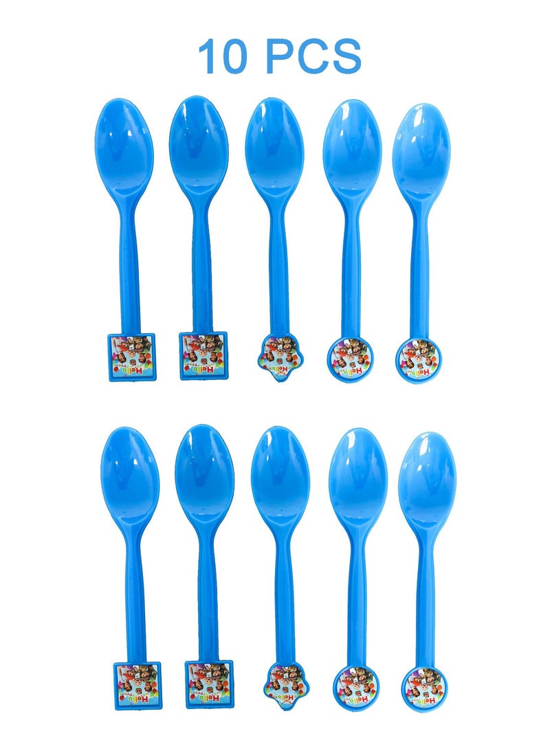 Party 62-Piece Birthday Party Supplies Set with Hats, Plates, Utensils, Napkins, and Blowers - Image 4