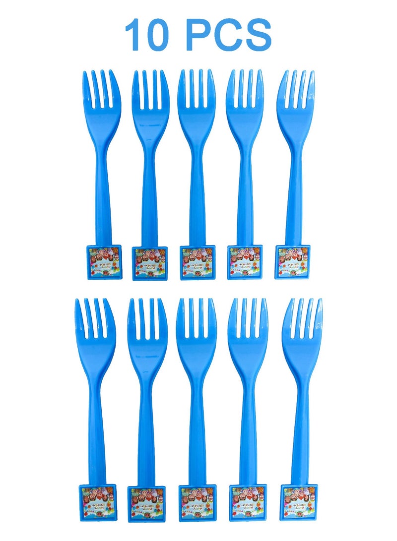 Party 62-Piece Birthday Party Supplies Set with Hats, Plates, Utensils, Napkins, and Blowers - Image 3