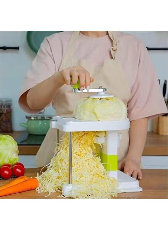 OCTOBER - Cabbage Shredder, Rotatable Cabbage Slicer, Manual Sauerkraut Lettuce Shredder, Cabbage Grater, Agjustable Vegetable Chopper Cutter, Kitchen Gadgets - Image 1