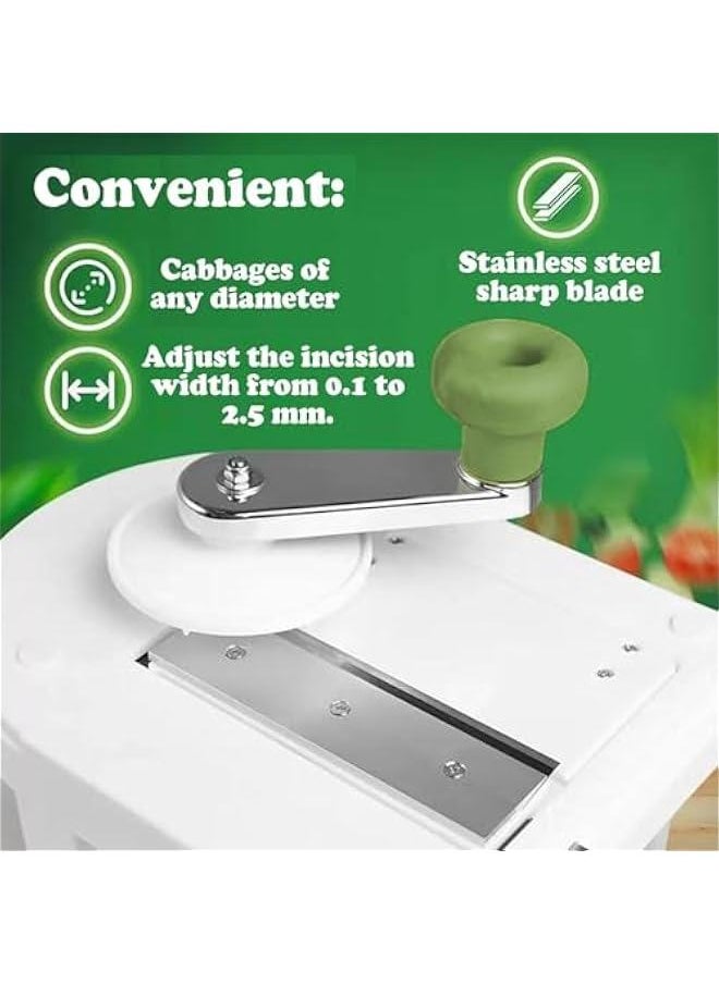 OCTOBER - Cabbage Shredder, Rotatable Cabbage Slicer, Manual Sauerkraut Lettuce Shredder, Cabbage Grater, Agjustable Vegetable Chopper Cutter, Kitchen Gadgets - Image 1