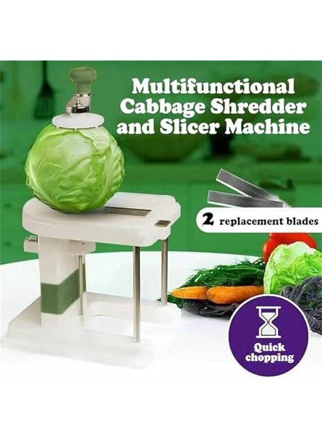 OCTOBER - Cabbage Shredder, Rotatable Cabbage Slicer, Manual Sauerkraut Lettuce Shredder, Cabbage Grater, Agjustable Vegetable Chopper Cutter, Kitchen Gadgets - Image 1