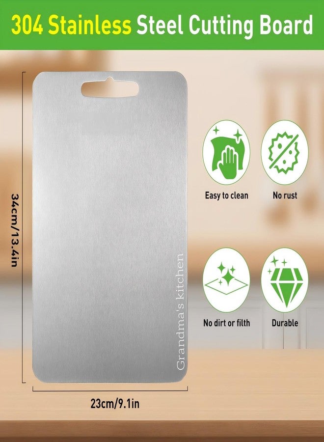 ACRSIKR Grandma Cutting Board Mothers Day Birthday Christmas Gift, Stainless Steel Titanium Cutting Board Grandma Gift for Kitchen - Image 2