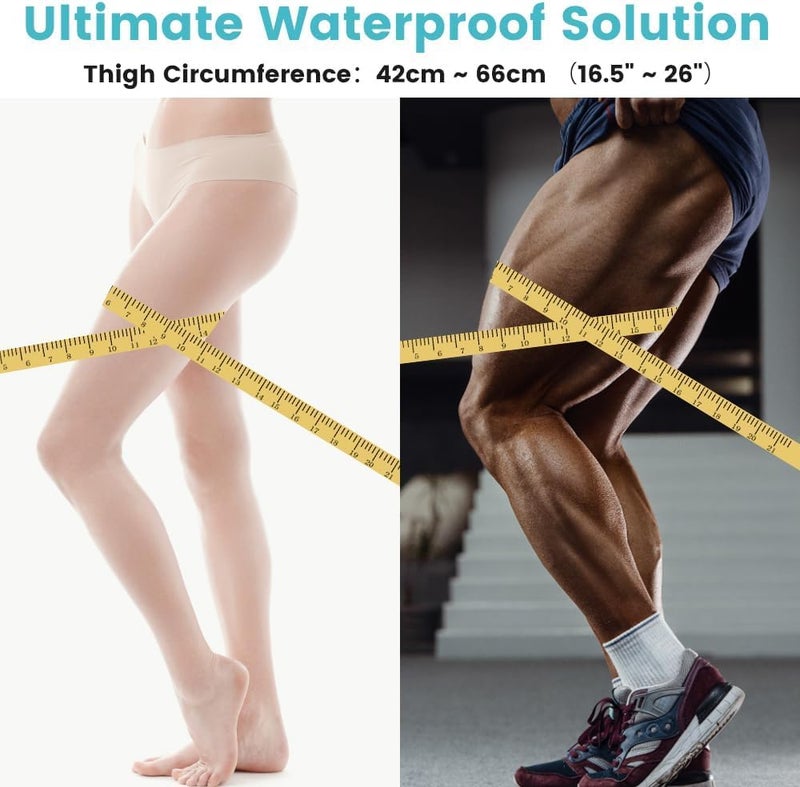 Aakarit Waterproof Leg Cast Cover for Shower Leg Long Full Watertight Seal Protector to Keep Wound & Bandages Dry - Reusable Cast Protector, Cast Bag, Cast Sleeve - Image 5