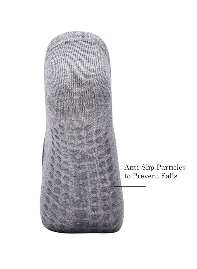 Ant Non Slip Grip Soft Comfortable Yoga Socks for Women, Full Toe Grip Non-Slip Elastic Socks, Workout Sprot Socks for Ballet Dance Yoga (Grey) - Image 3