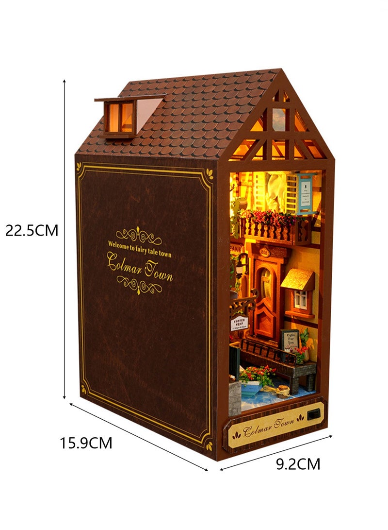Children's Luminous Toy Diy Hut Leisurely Years Three-dimensional Book Stand Hand-assembled House Model - Image 2