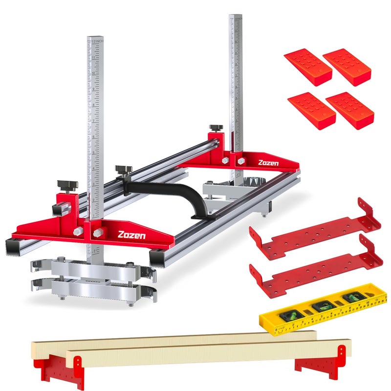 Zozen Chainsaw Mill with Lumber Guide Brackets, Portable Sawmill Kit - Can be Assembled into 3 sizes for Independent Use, Suitable for 14-36" Planking Milling Bar, A Perfect Match Cutting Guide Set. - Image 1