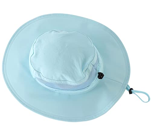 Connectyle Outdoor UV Sun Hat for Toddler Baby Kids Safari Fishing Hat UPF 50 Light Blue 24 Years - Image 3