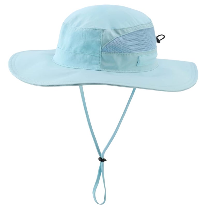Connectyle Outdoor UV Sun Hat for Toddler Baby Kids Safari Fishing Hat UPF 50 Light Blue 24 Years - Image 2