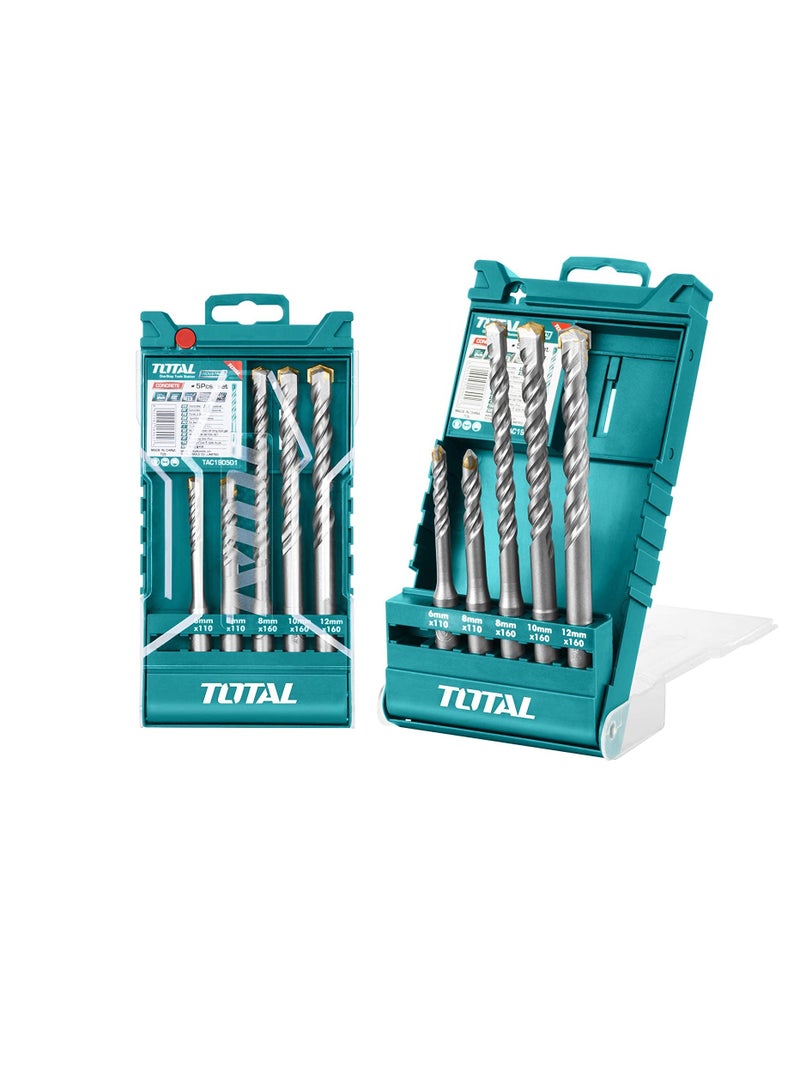 Total SDS Plus Hammer Drill Bit Set 5 Pieces - Image 3