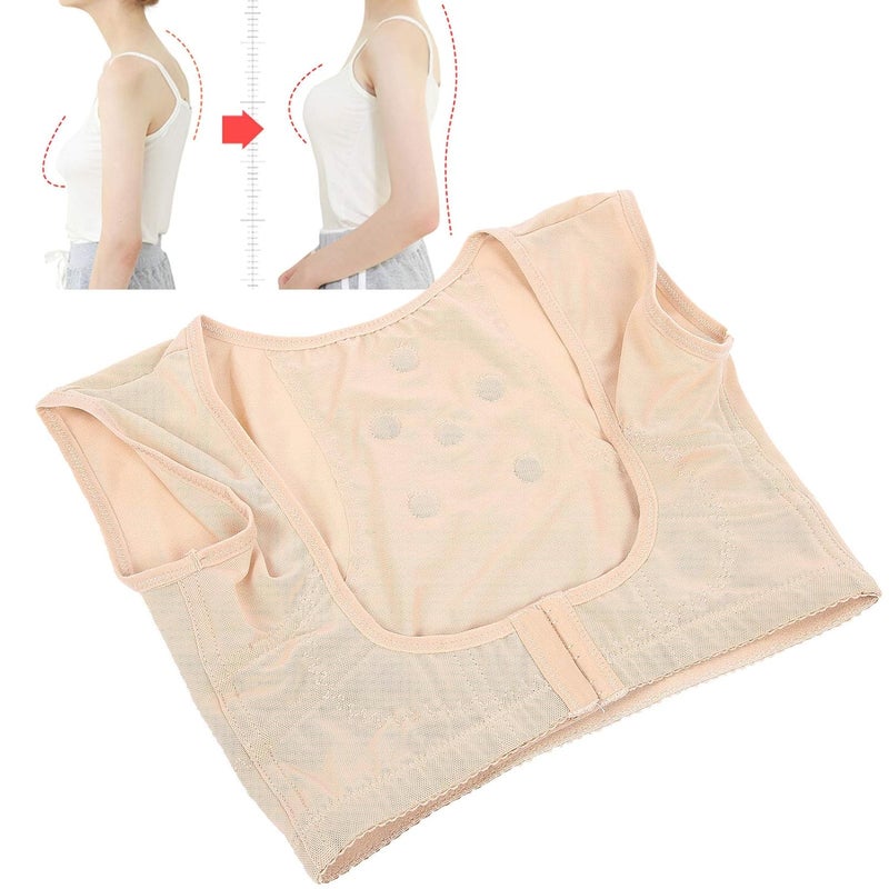 woobles Posture Corrector Chest Support Body Vest Shaper Back Brace Straightener Shoulder Upright Support Trainer for Women and Men Body Correction and Neck Pain Relief L Skin L Skin - Image 2