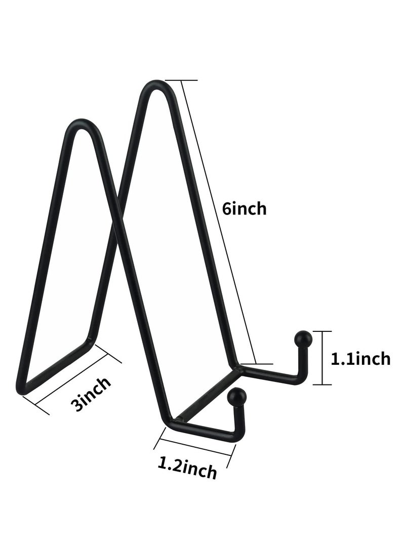 SYOSI 2 Pack Plate Stands for Display 6 Inch Plate Holder Display Stand Metal Frame Holder Stand - Image 5