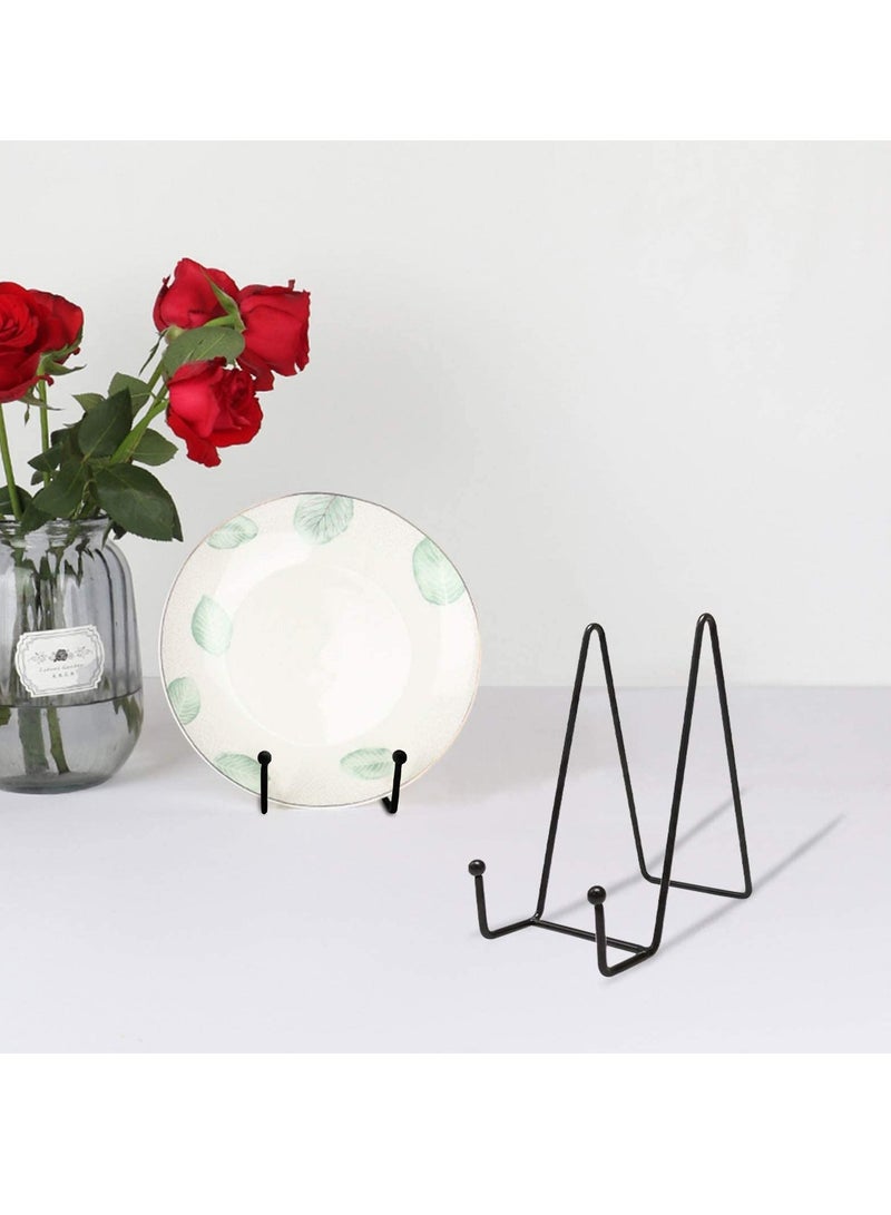 SYOSI 2 Pack Plate Stands for Display 6 Inch Plate Holder Display Stand Metal Frame Holder Stand - Image 2