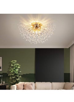 GEADI 8 Head Gold Dandelion Crystal Ceiling Lamp G9 LED 3000K Living Room Bedroom Dining Room Lamps  - Image 2