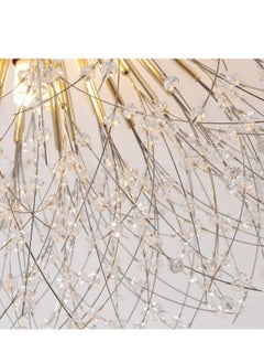 GEADI 8 Head Gold Dandelion Crystal Ceiling Lamp G9 LED 3000K Living Room Bedroom Dining Room Lamps  - Image 5