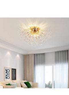 GEADI 8 Head Gold Dandelion Crystal Ceiling Lamp G9 LED 3000K Living Room Bedroom Dining Room Lamps  - Image 3