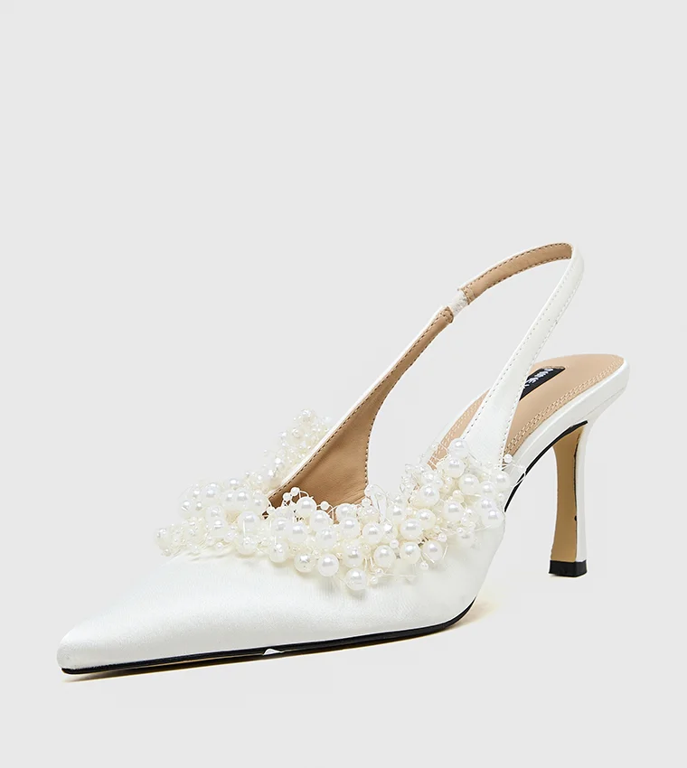 ناين ويست S4S96759 30 WHITE Women Heel Sandals