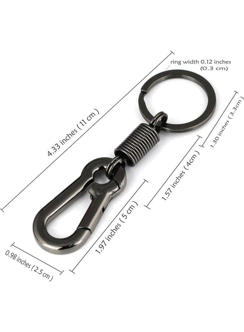 Retro Style Simple Strong Carabiner Shape Keychain Key Chain Ring Keyring Keyfob Key Holder - Image 2
