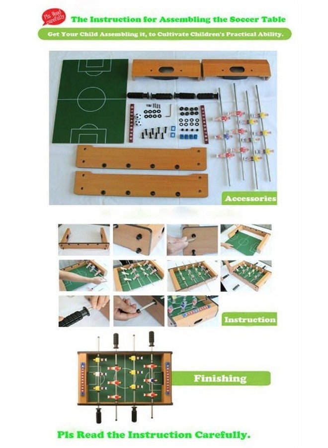 Plutofit® 20 Inches Wooden Mid-Sized Foosball, Mini Football, Table Soccer Game (Soccer Table Game) - Image 4