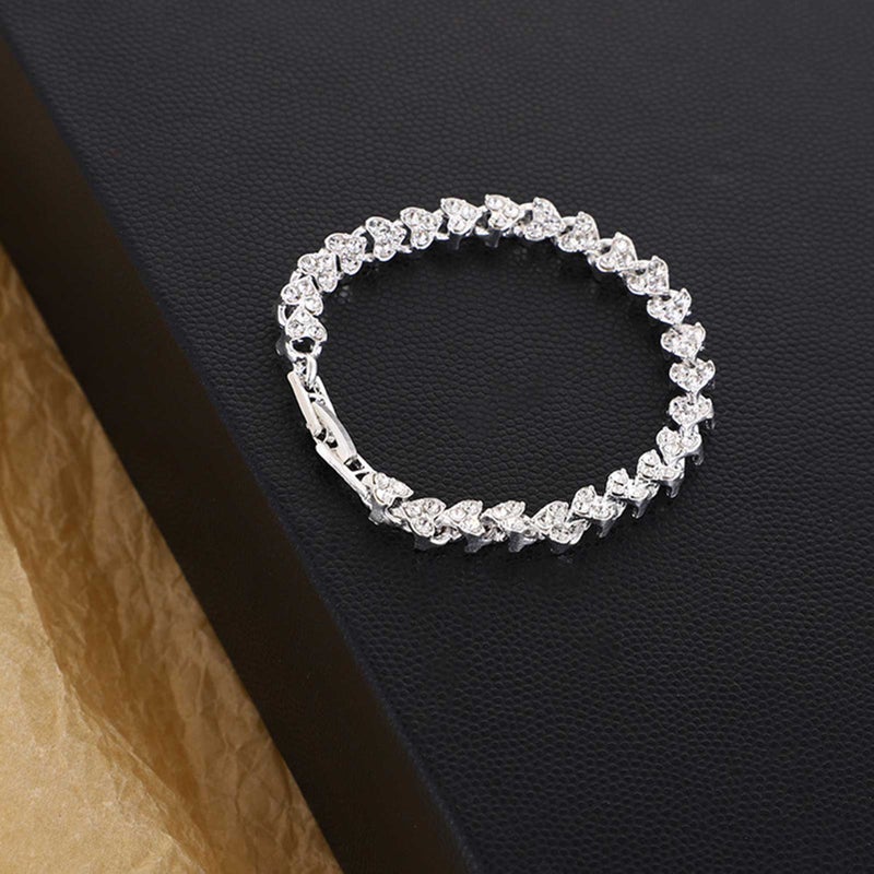 Roman Crystal Bangle Simple Female Zircon Bangle Hand Decorative Full Diamond Accessories - Image 5