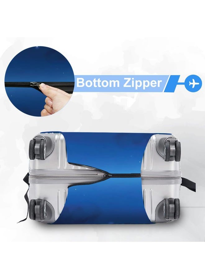 ANNA QUEEN Travel Luggage Cover Suitcase Protector Suitcase Cover Anti-Scratch,Stretchable Fit for 18-32Inch Luggage,Travel Bag Cover Washable Durable Polyester with Elastic Hem with Zipper Closure - Image 4