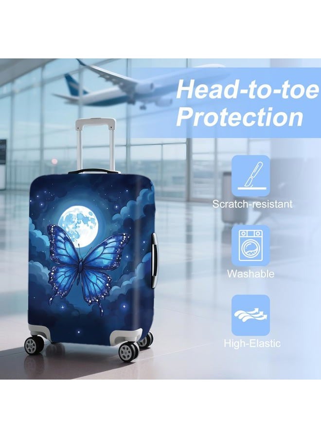 ANNA QUEEN Travel Luggage Cover Suitcase Protector Suitcase Cover Anti-Scratch,Stretchable Fit for 18-32Inch Luggage,Travel Bag Cover Washable Durable Polyester with Elastic Hem with Zipper Closure - Image 2