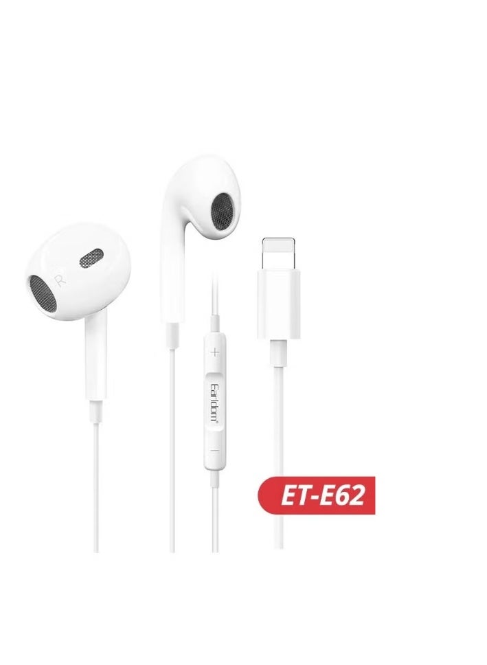 Earldom Lightning Connector Wired In-Ear Earphones with Built-in Mic - Image 1