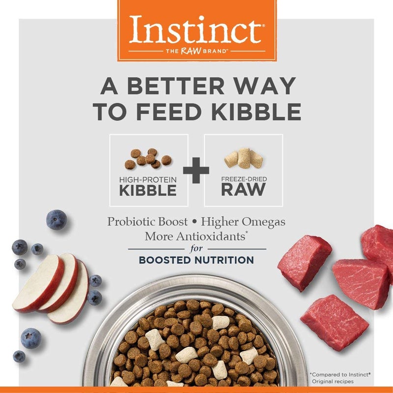 Instinct Raw Boost, Natural Dry Dog Food with Freeze Dried Pieces, High Protein, Grain Free Recipe - Real Beef, 10 lb. Bag - Image 4