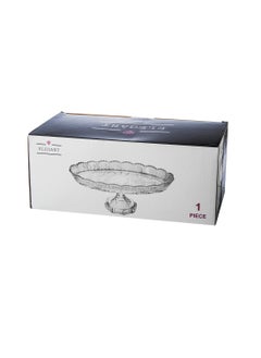 Elegant A Serving Dish With A Glass Base For Sweets And Fruits Multi-Use Clear Oval 15X29 Cm  - Image 5